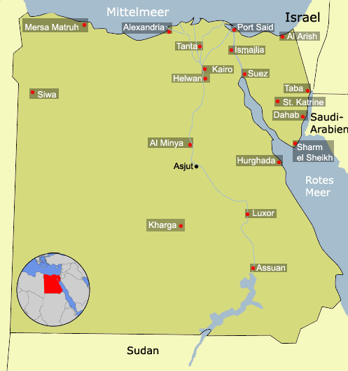 Map Aegypten