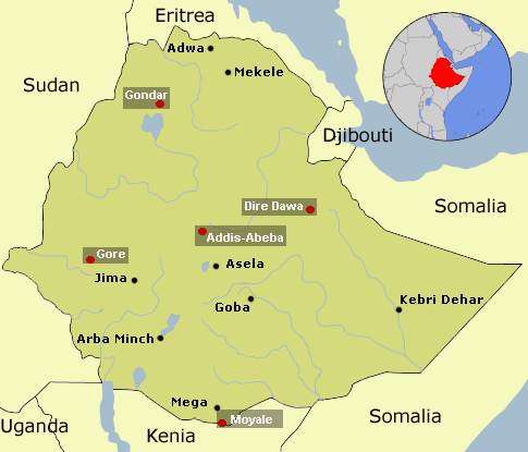 Map Aethiopien