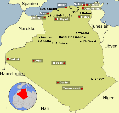 Map Algerien