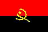 Nationalflagge Angolas