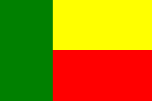 Nationalflagge von Benin