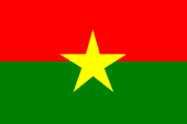 Nationalflagge von Burkina Faso