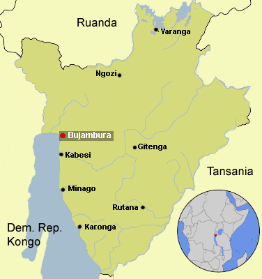 Map Burundi