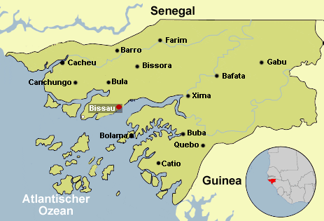 Map Guinea-Bissau