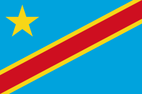 Flagge Kongo Kinshasa
