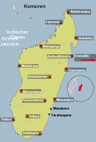 Map Madagaskar