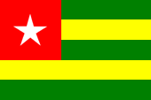 Nationalflagge Togos