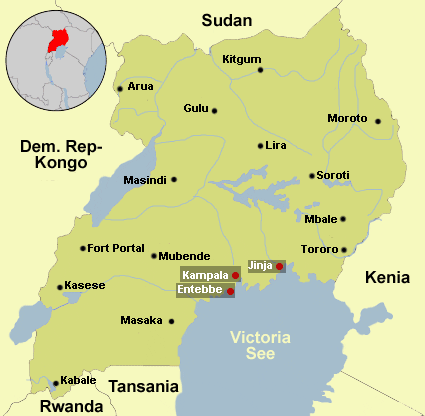 Map Uganda 