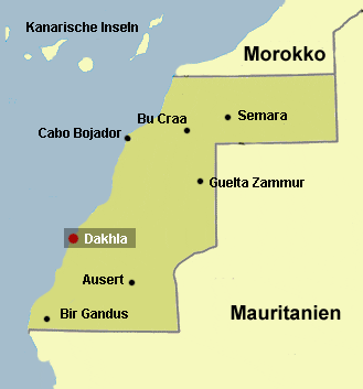 Map Westsahara 