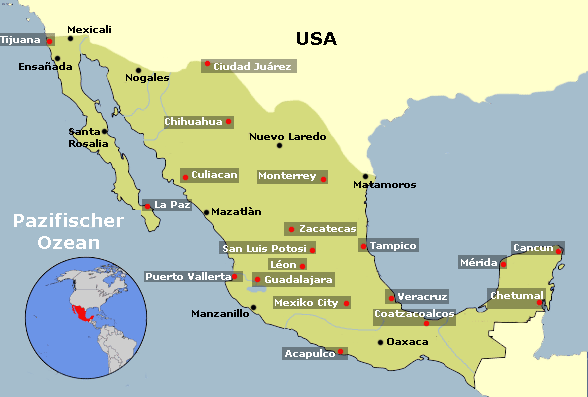 Map Mexiko