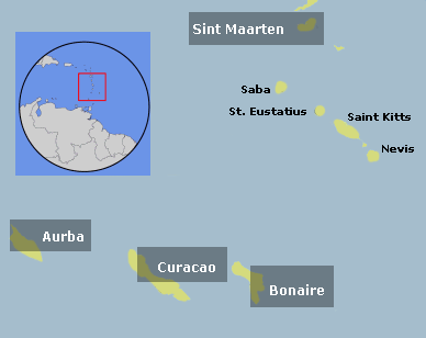 Map Nieerlndische Antillen