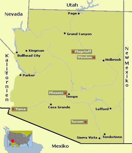 Map Arizona 