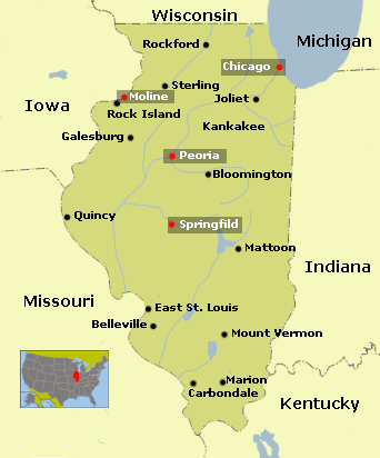 Map Illinois