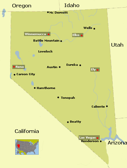 Map Nevada