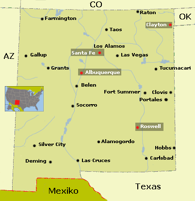 Map New Mexiko