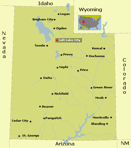Map Utah