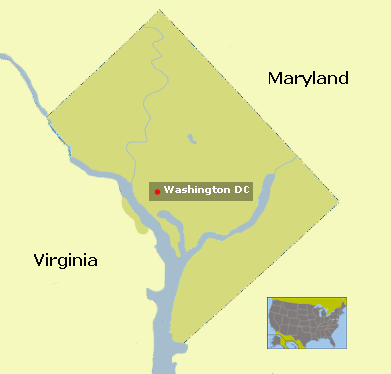 Map District of Columbia