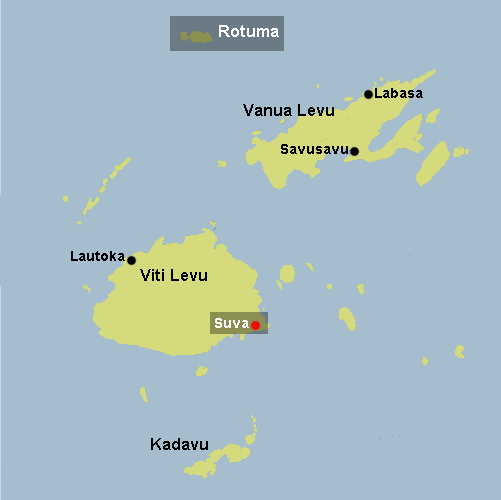 Map Fidschi