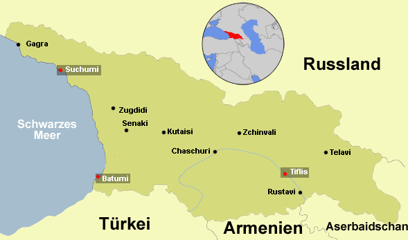 Map Georgien