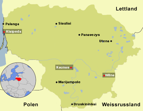 Map Litauen