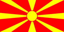 Nationalflagge Makedoniens