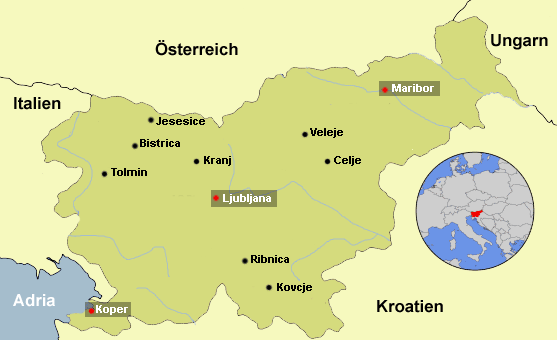 Map Slowenien