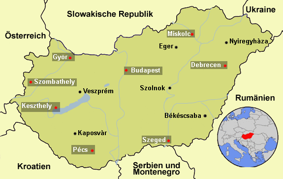 Map Ungarn