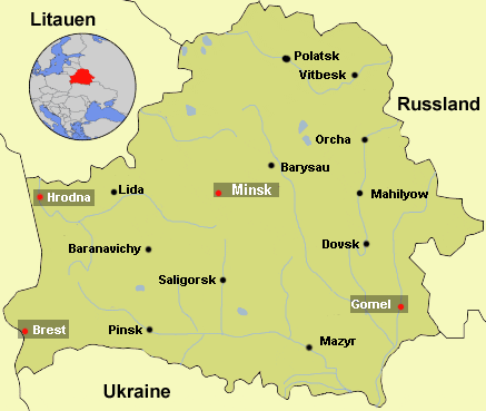 Map Belarus