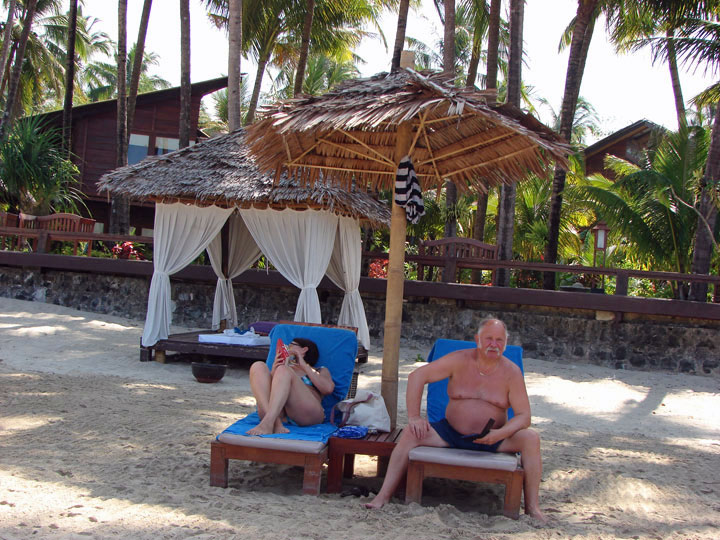 Hotel Amata Resort, der Strand 