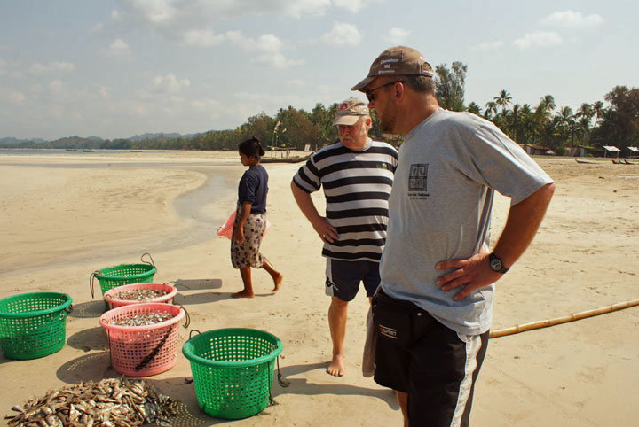 Fischerdorf am Strand von Ngapali