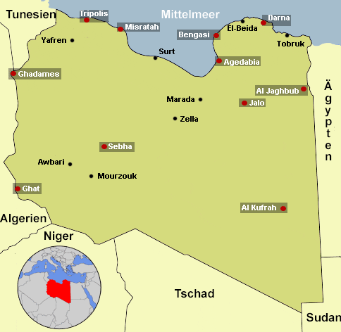 Map Libyen