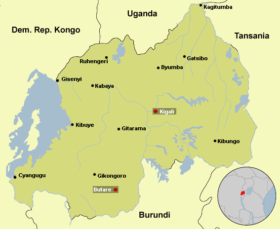 Map Rwanda