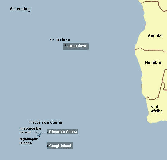 Map St. Helena