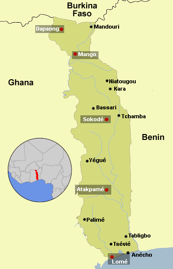 Map Togo