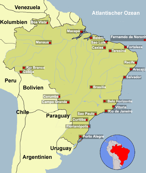 Map Brasilien