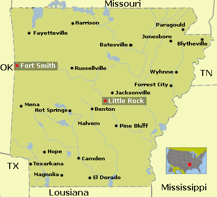 Map Arkansas