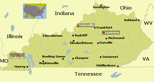 Map Kentucky