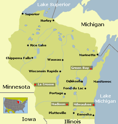 Map Wisconsin