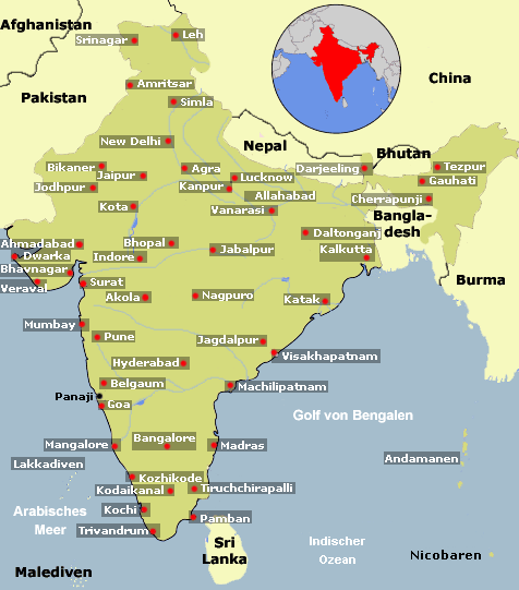 Map Indien