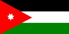 Nationalflagge Jordaniens