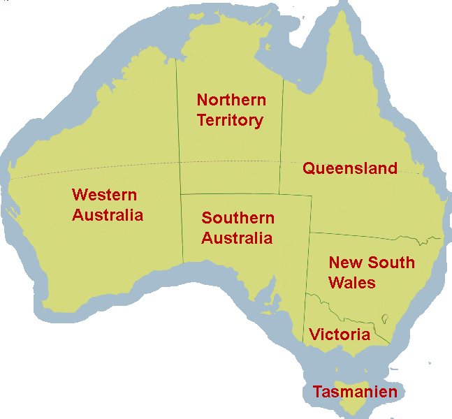 Map Australien