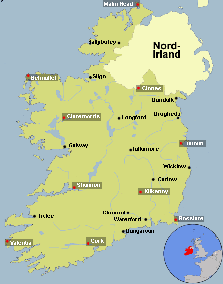 Map Irland