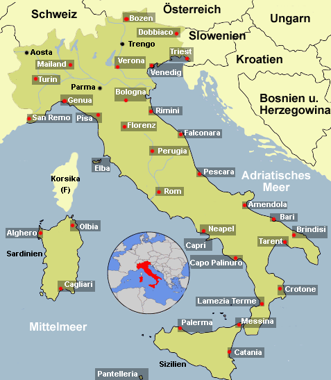 Map Italien
